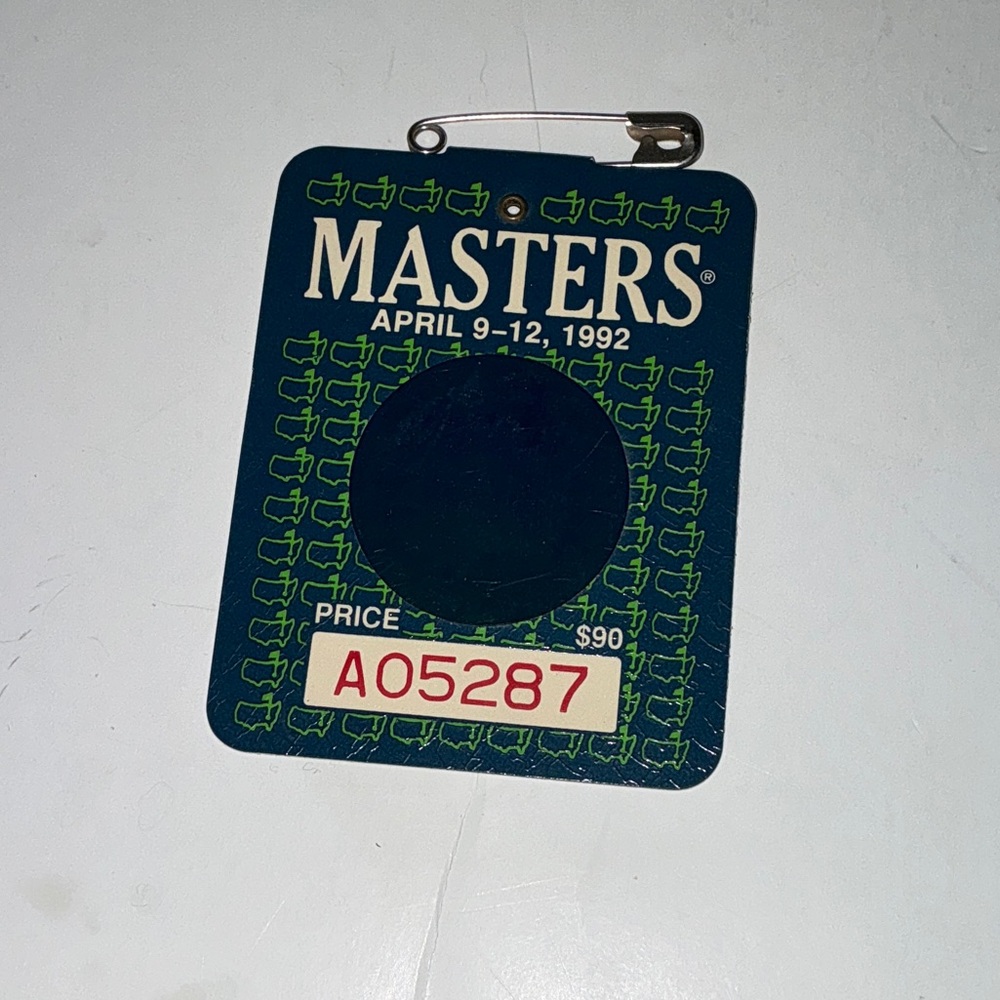 1992 Masters Badge Augusta